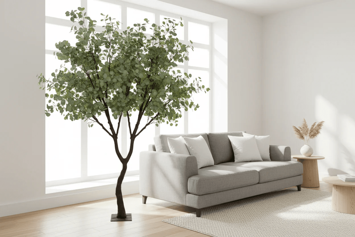 Giant Realistic Eucalyptus Artificial Tree 106.3in