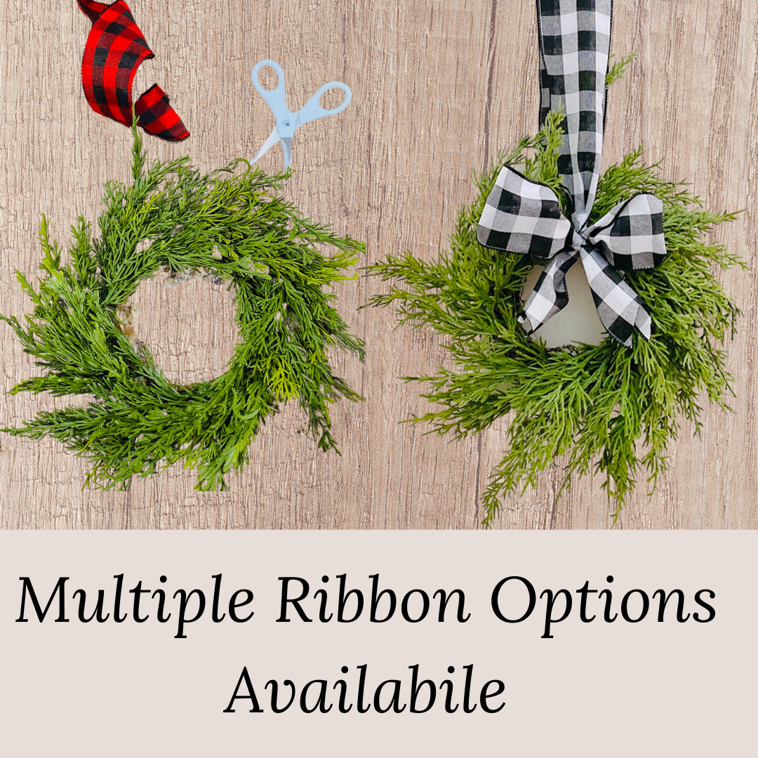 Mini Christmas Cabinet Wreath