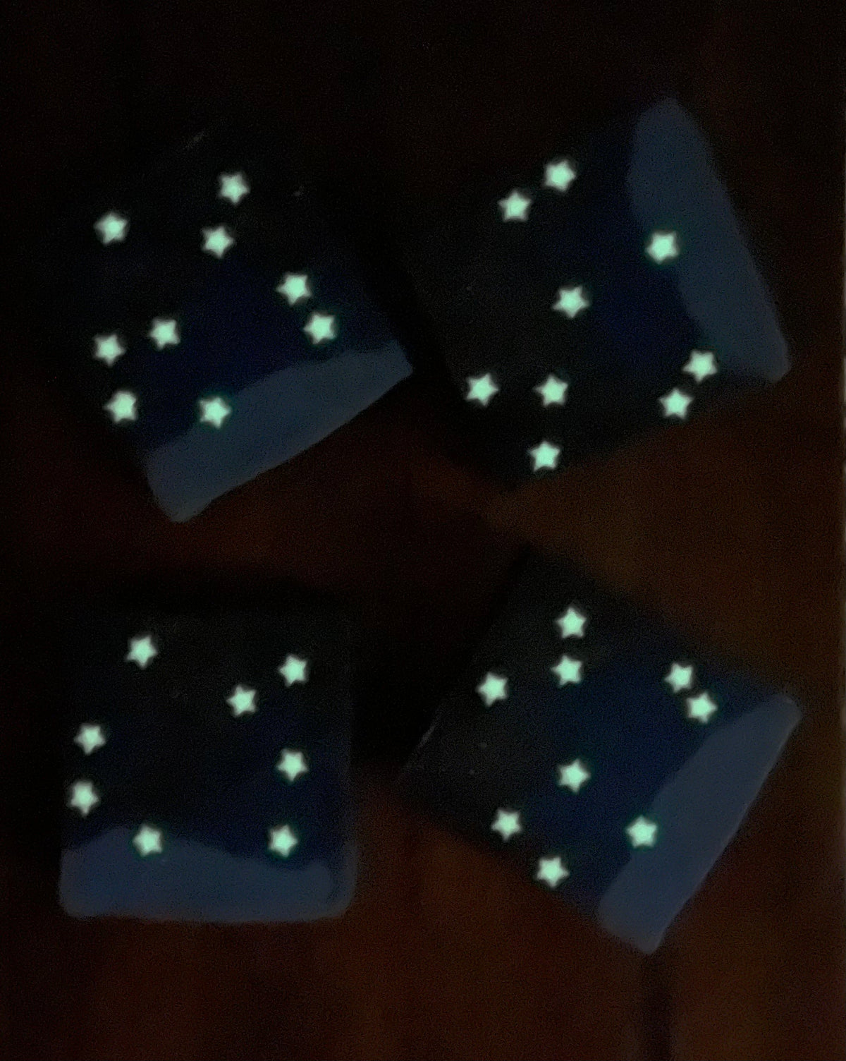 Night Sky Luxury Handmade Soap with glow in the dark stars