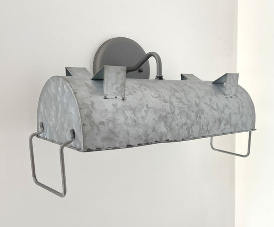 Industrial Galvanized Farmhouse Vanity Light