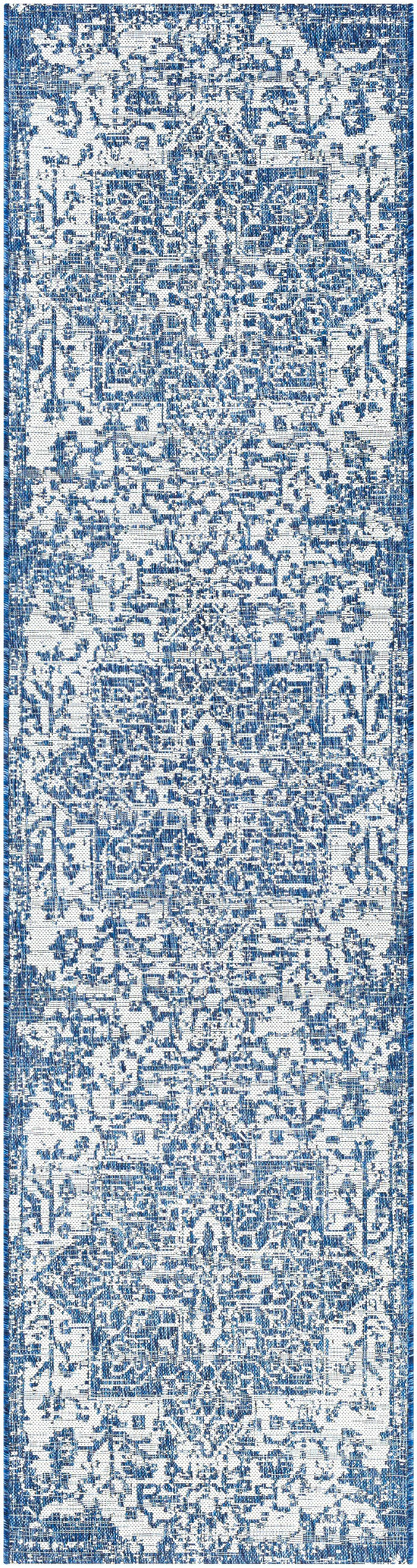 Dark Blue Kilmacolm Indoor & Outdoor Area Rug - Clearance
