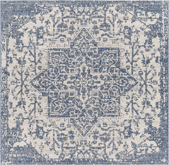 Dark Blue Kilmacolm Indoor & Outdoor Area Rug - Clearance
