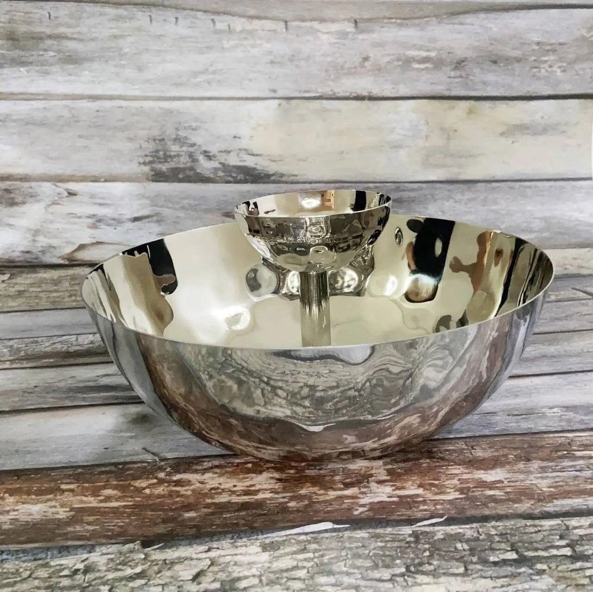 Hammered Chip & Dip Bowl