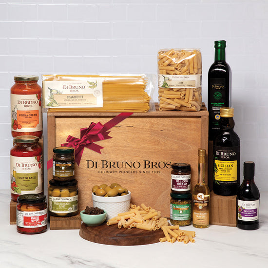 Italian Kitchen Gourmet Gift Crate, thoughtful gift for birthdays, holidays and special occasions at Cedar & Spice Gifts