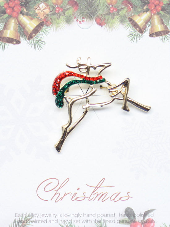 Enamel Finish Pin - Reindeer