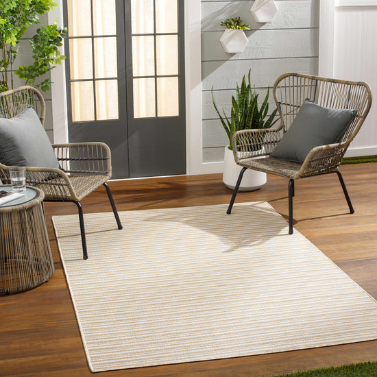 Greg Beige Outdoor Area Rug - Clearance