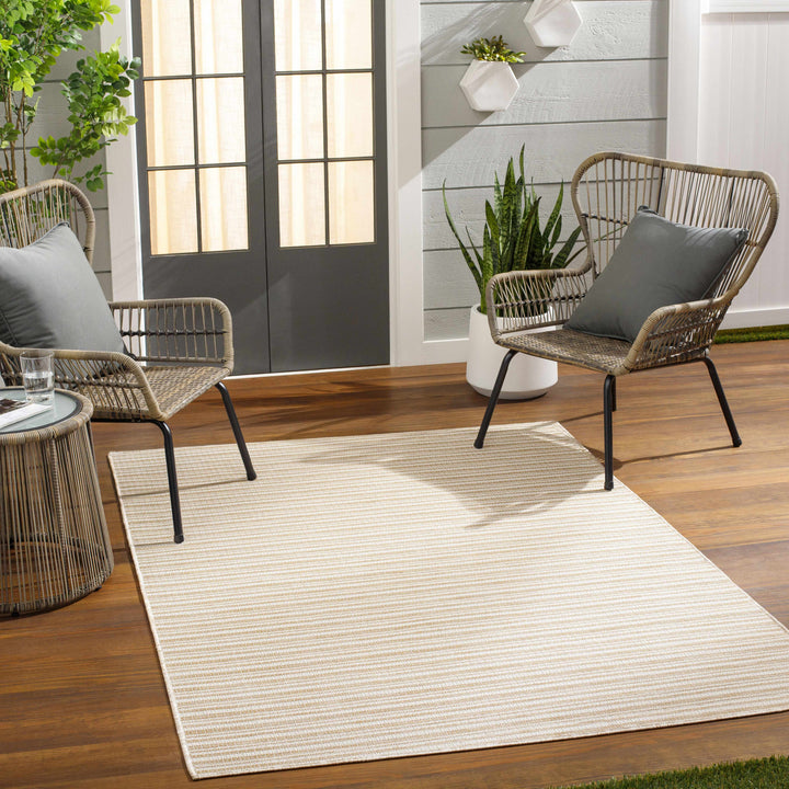 Greg Beige Outdoor Area Rug - Clearance