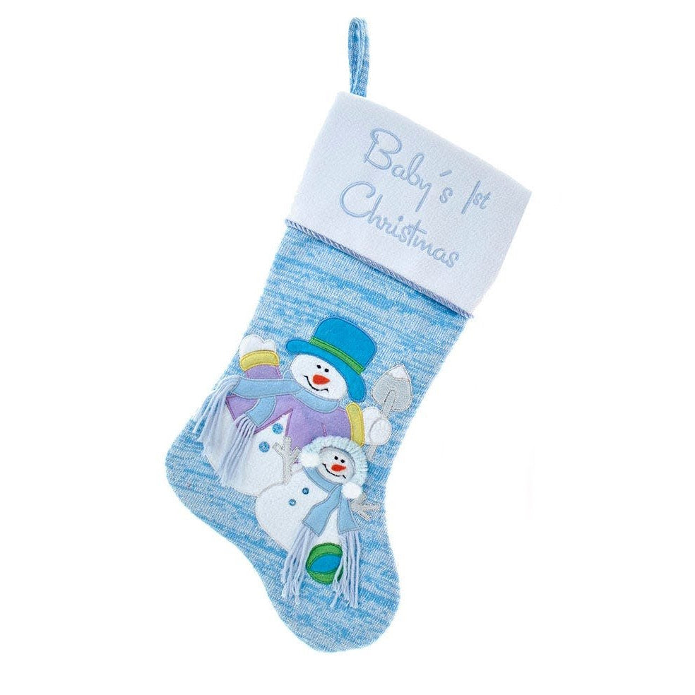 Knitted Baby's 1st Christmas Stocking -