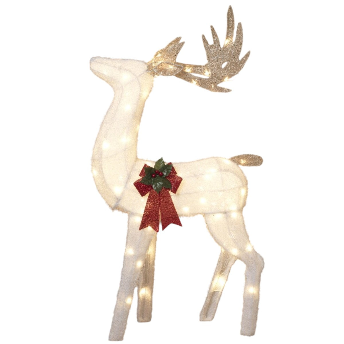 LED Lighted Glitter Reindeer - 48"
