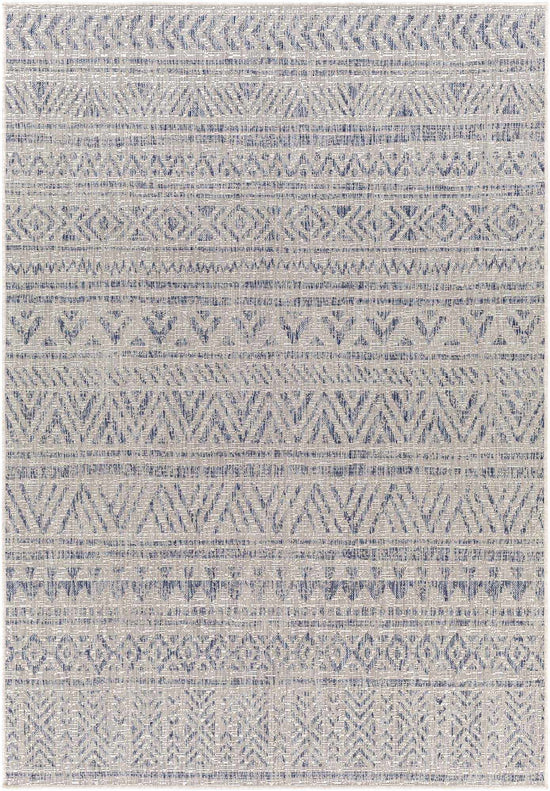 Novato Gray All Over Pattern Performance Outdoor Rug - Clearance