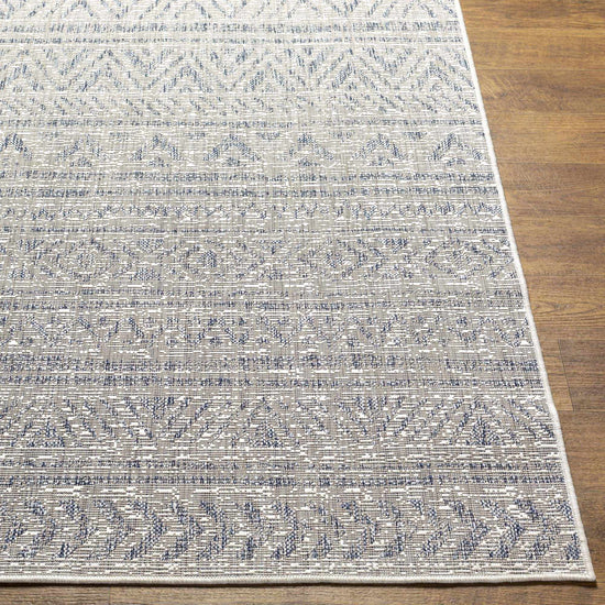 Novato Gray All Over Pattern Performance Outdoor Rug - Clearance