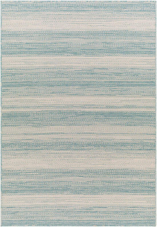Kris Teal Outdoor Area Rug - Clearance