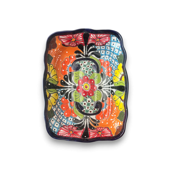 Large Talavera Serving Dish | Hand-Painted Mexican Ceramic Bowl