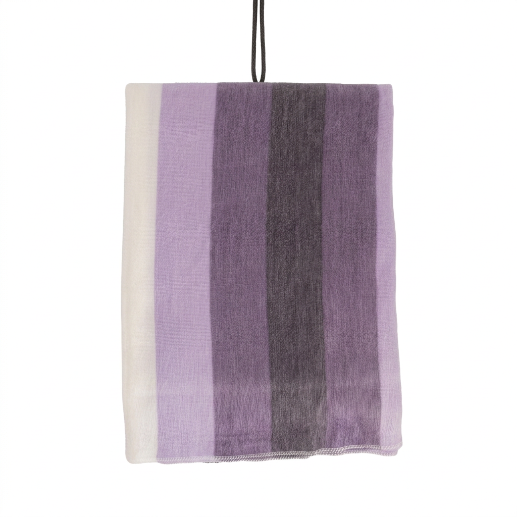 Handwoven Alpaca Throw Blanket | Purple, Lavender & Cream | Nawi Collection