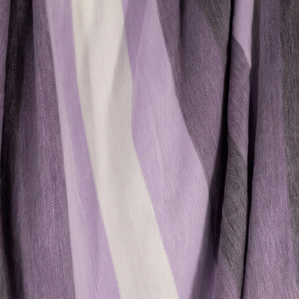Handwoven Alpaca Throw Blanket | Purple, Lavender & Cream | Nawi Collection