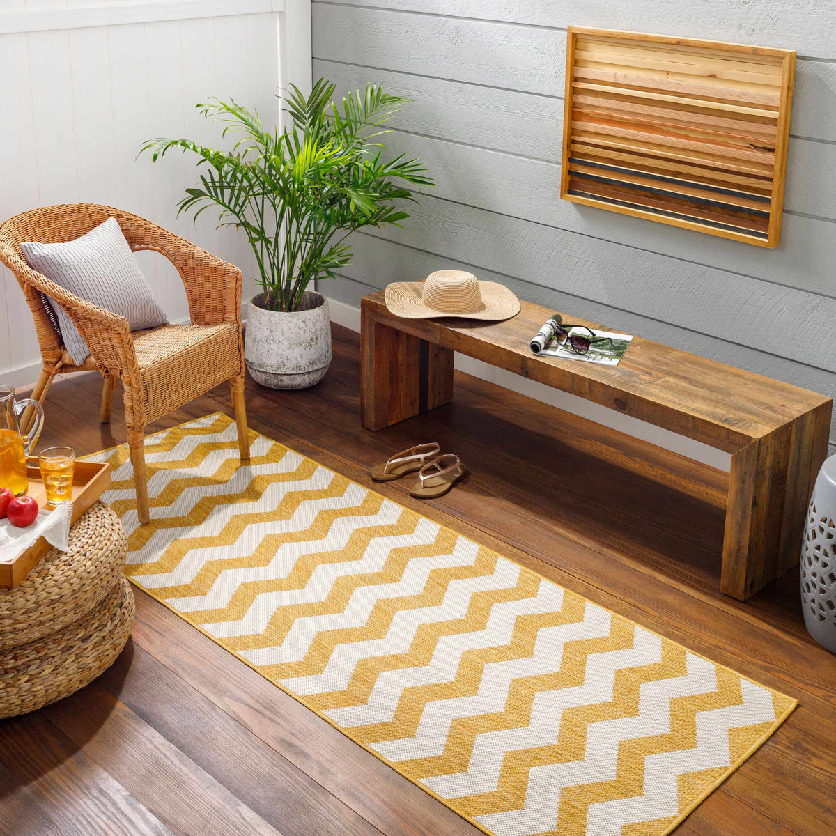 Cheri Bone Outdoor Carpet Area Rug - Clearance