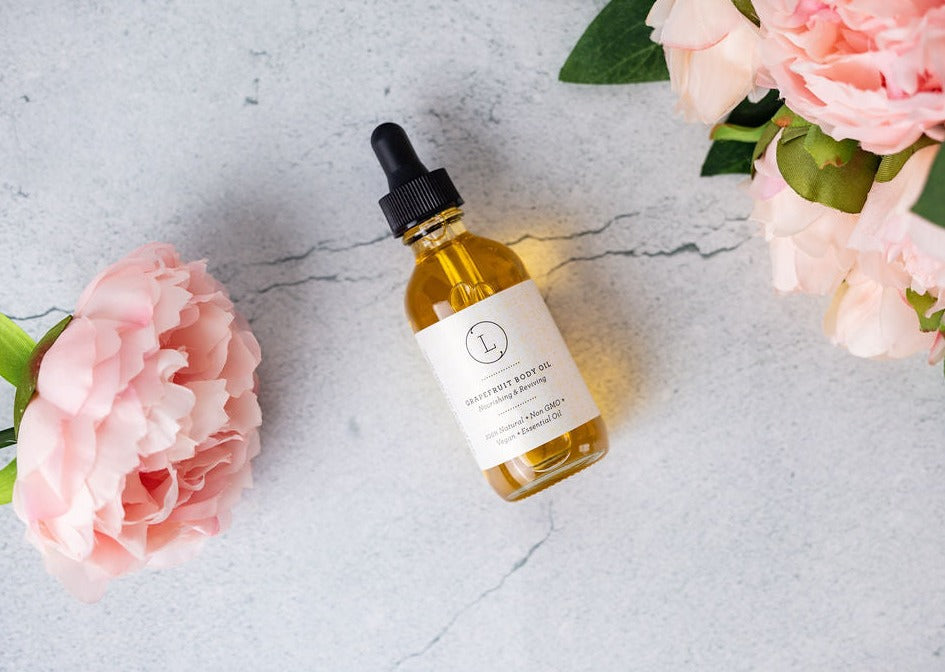 Grapefruit Body Oil & Body Scrub Gift Set