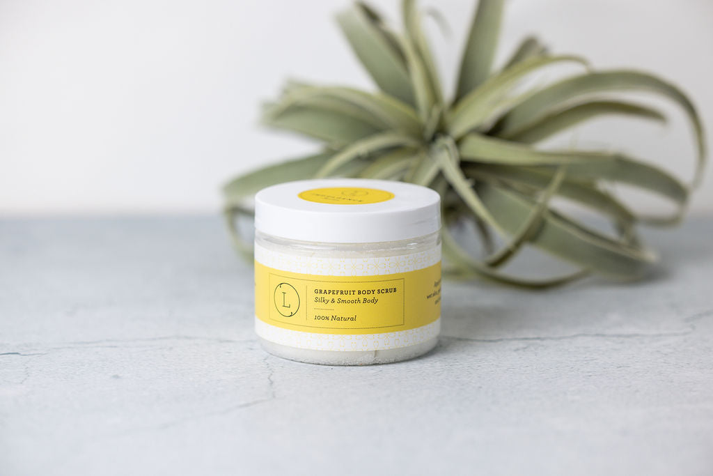 CBD Grapefruit Body Scrub – Natural Exfoliating Salt Scrub
