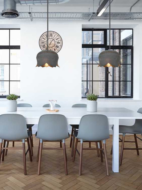 Lotus Handcrafted Metal Drum Chandelier