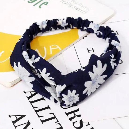 Luxury Women's Headband Vintage Cross Knot Elastic Hair Bands Soft Solid Hairband Girls Hair Accessories Floral Turban Bandanas Head Wrap