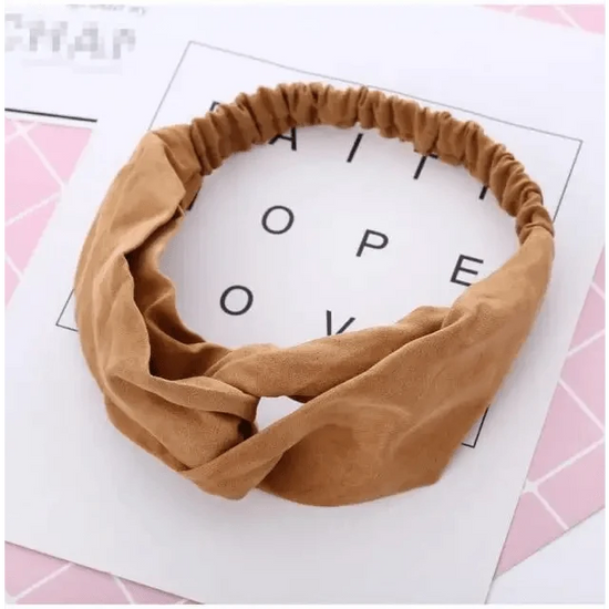 Luxury Women's Headband Vintage Cross Knot Elastic Hair Bands Soft Solid Hairband Girls Hair Accessories Floral Turban Bandanas Head Wrap