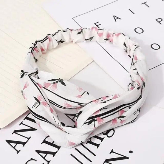 Luxury Women's Headband Vintage Cross Knot Elastic Hair Bands Soft Solid Hairband Girls Hair Accessories Floral Turban Bandanas Head Wrap