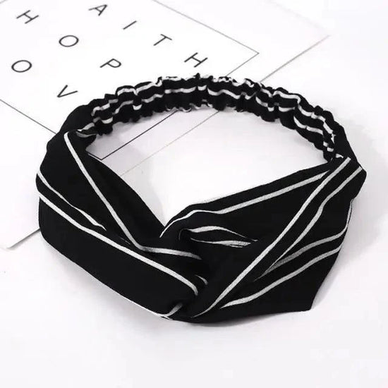 Luxury Women's Headband Vintage Cross Knot Elastic Hair Bands Soft Solid Hairband Girls Hair Accessories Floral Turban Bandanas Head Wrap