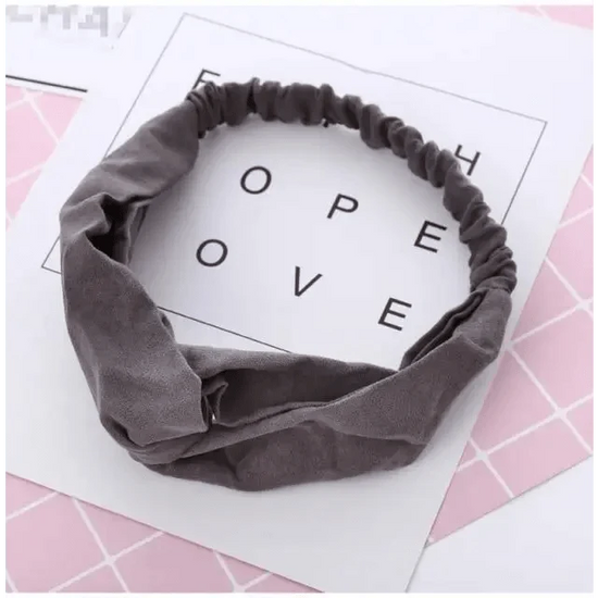 Luxury Women's Headband Vintage Cross Knot Elastic Hair Bands Soft Solid Hairband Girls Hair Accessories Floral Turban Bandanas Head Wrap