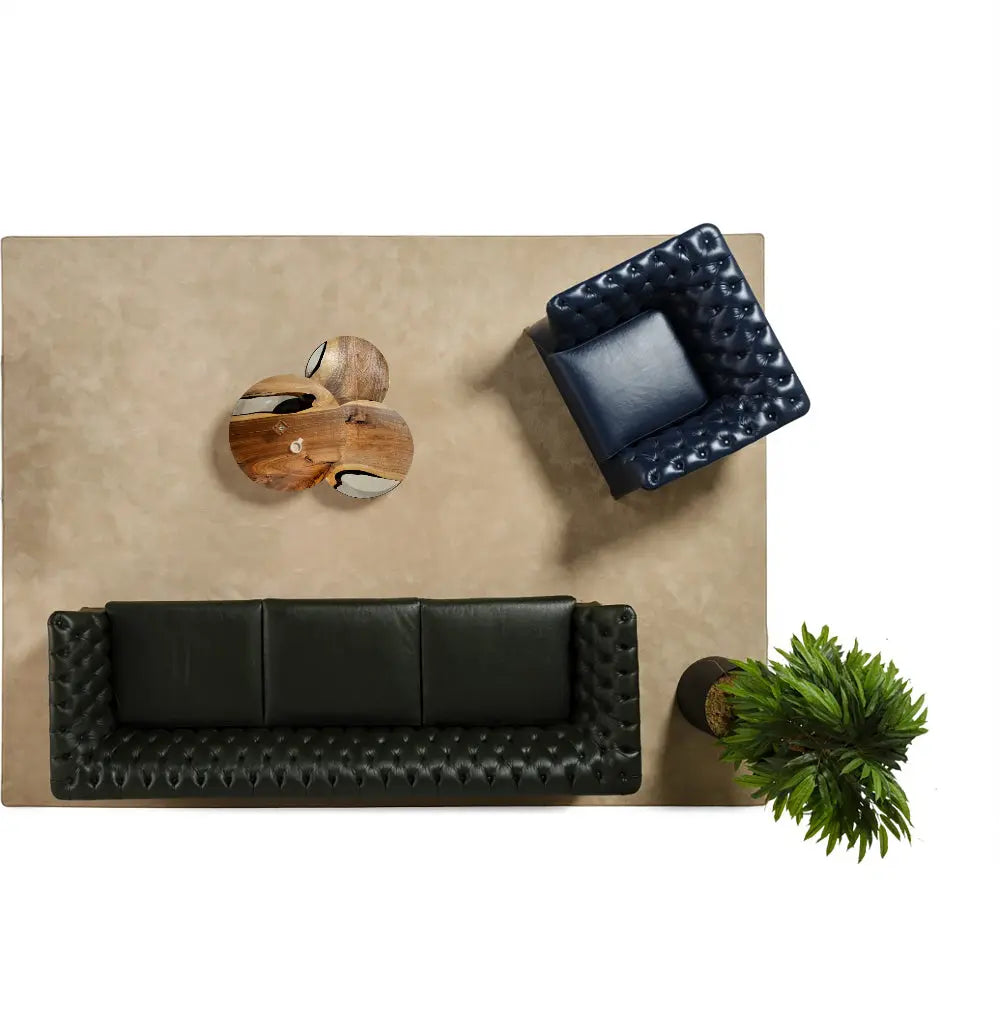 Resin Nesting Tables - Versatile Zigzag Epoxy Coffee Table Set