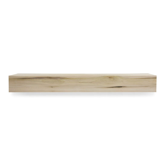Farmhouse Poplar Wood Floating Fireplace Mantel