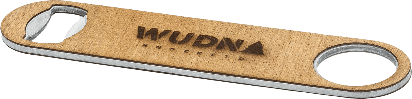 Industrial Wood Bottle Opener