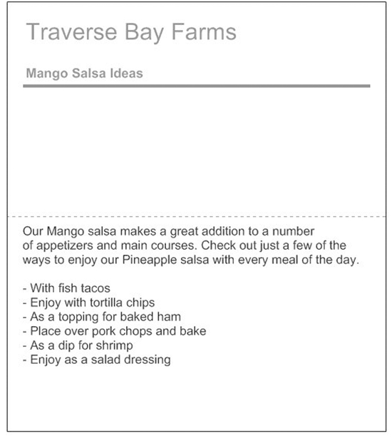 Mango Salsa - Medium, 16 oz - Fruit Salsa