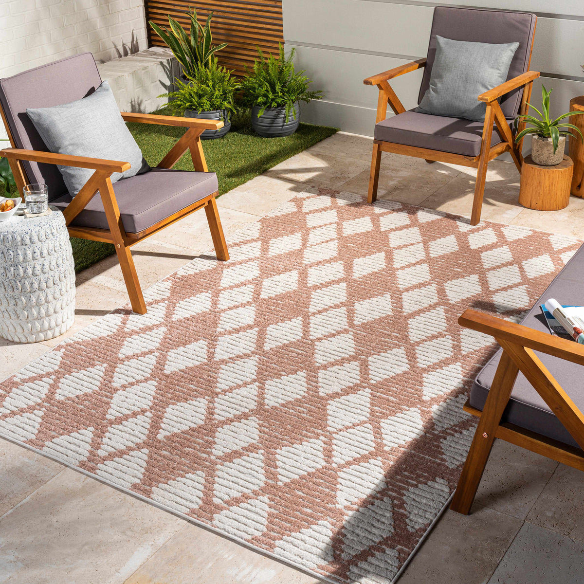 Mansilingan 3D Outdoor Area Rug - Clearance