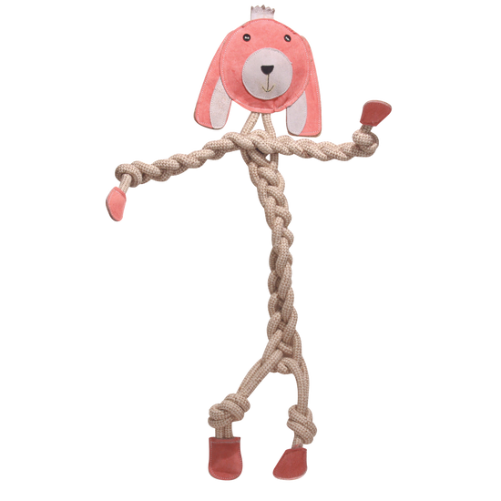 Bitsy Bunny Natural Rope Knottie® Dog Toy, Large (9mm rope diameter)