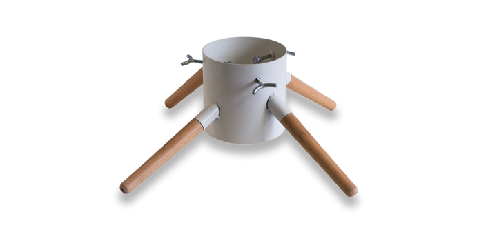 Family Christmas Tree Stand - Large - White, Christmas tree stand for festive holiday display from Cedar & Spice Gifts