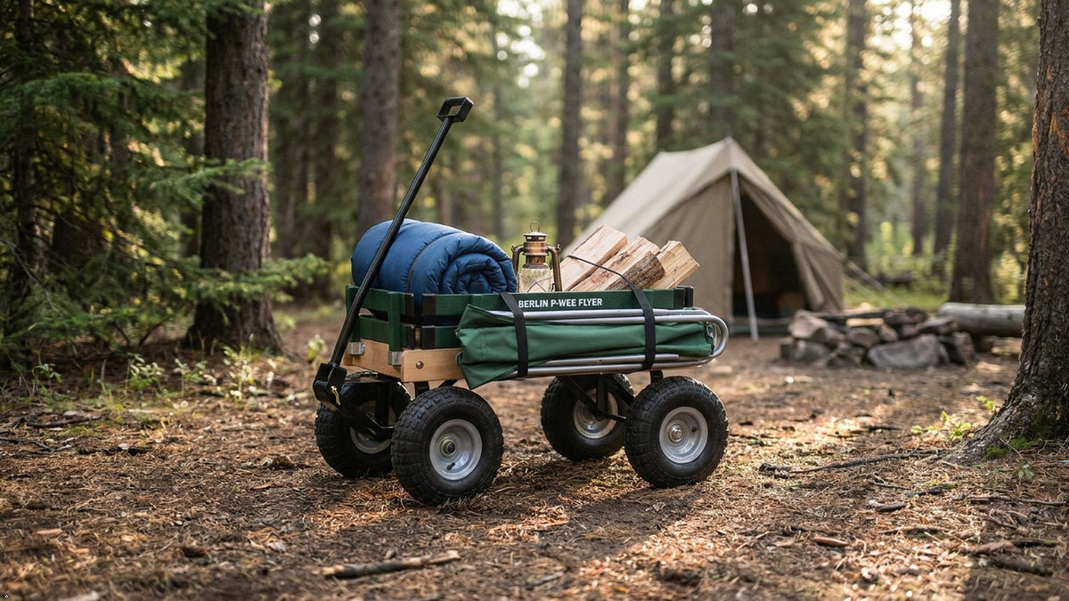Berlin Big-Foot Kid's Wagon by AmishToyBox.com - Perfect Wagon for Children and Toddlers - Amish Made in Ohio, USA - 10" No-Flat Tires