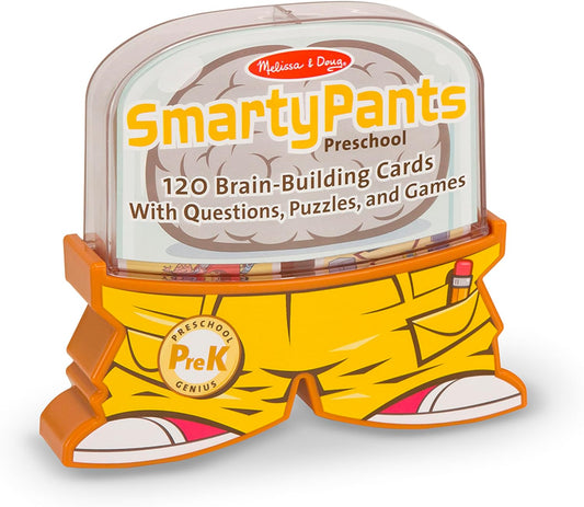 Smarty Pants- Melissa & Doug-120 Brain Building Cards with Questions Puzzles and Games