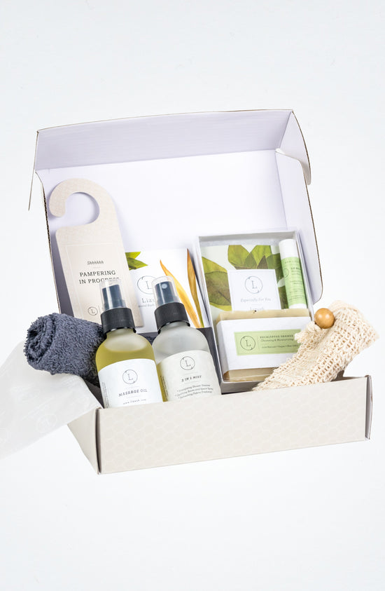 Eucalyptus Massage Gift Box – Natural Spa Set for Couples
