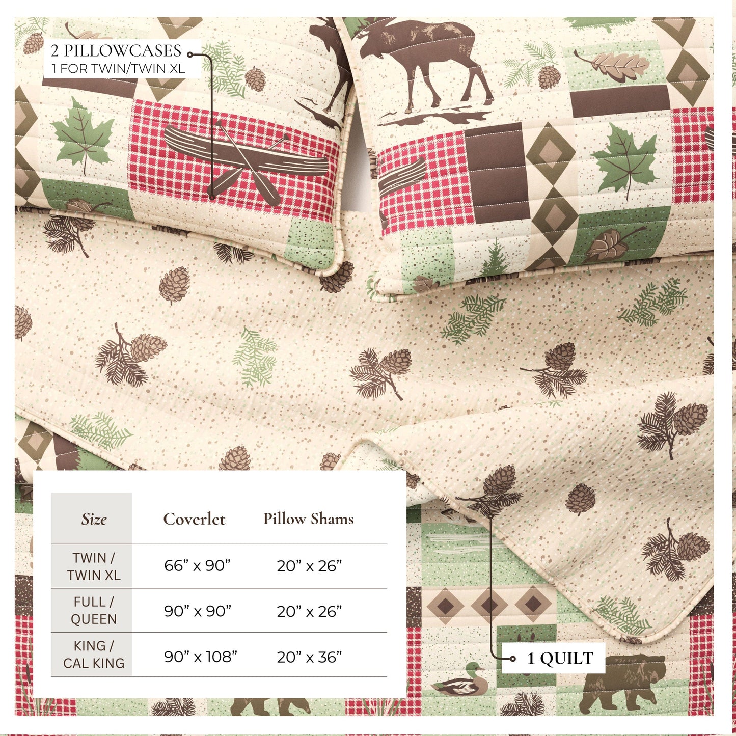 Wilder Collection Lodge Quilt Set