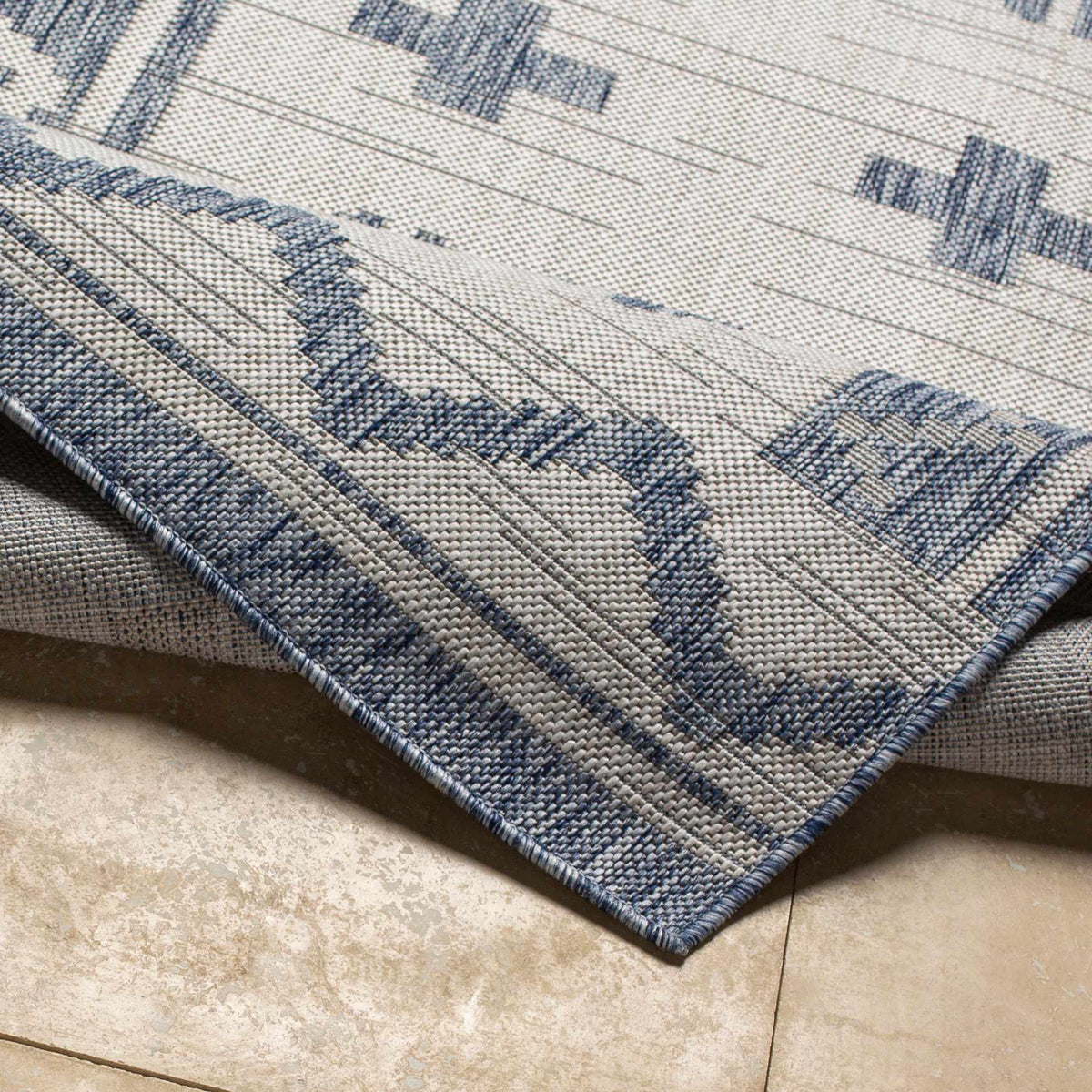 Mangoso Gray Outdoor Area Rug - Clearance