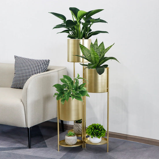 35.5'' High Metal Plant Stand 6 Tier 6 Potted Indoor Flower Pot Stand Holder
