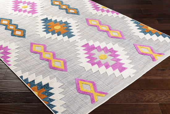 Alburg Southwestern Magenta Outdoor Carpet - Clearance