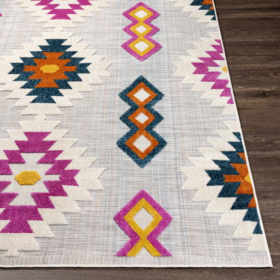 Alburg Southwestern Magenta Outdoor Carpet - Clearance