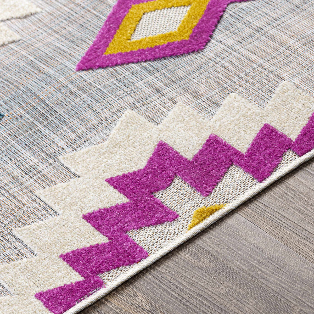 Alburg Southwestern Magenta Outdoor Carpet - Clearance
