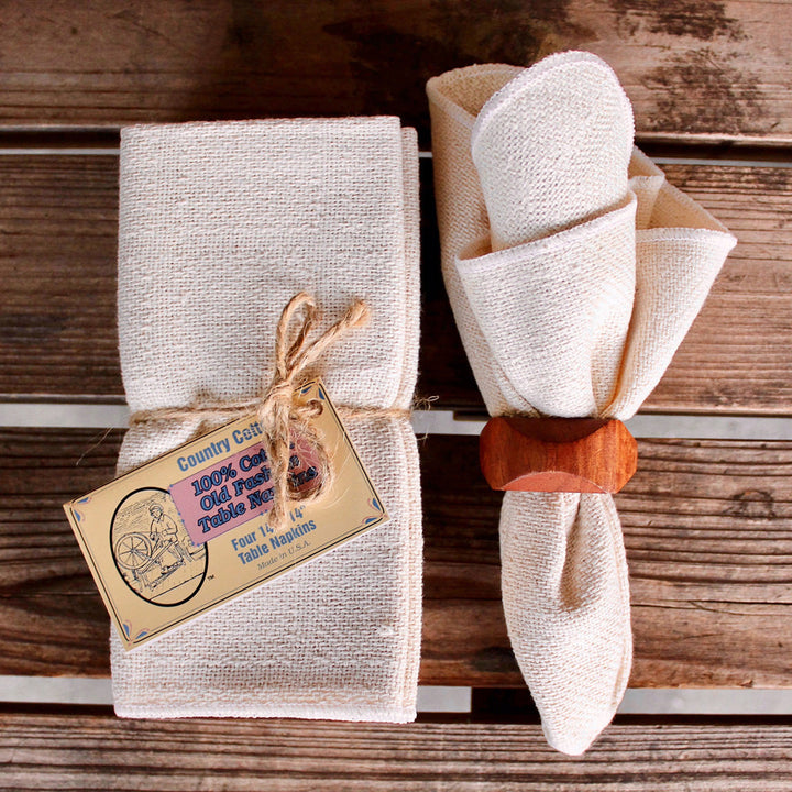 100% Cotton Table Napkins 14" x 14" (4)