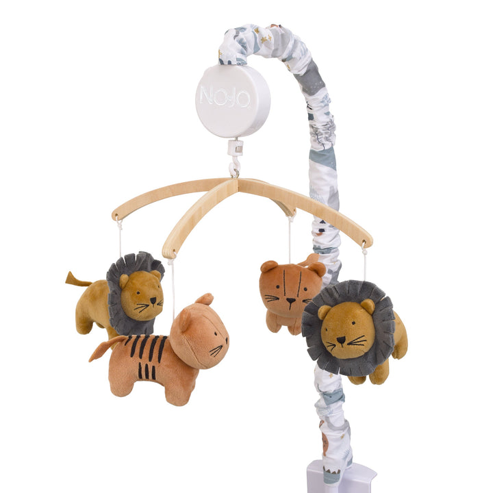 Zoo Animals Velboa Lions and Tigers Musical Mobile