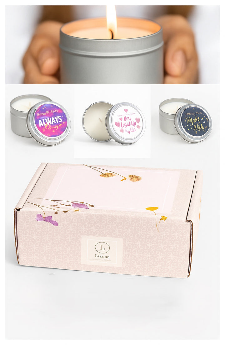 Bergamot & Lavender Soy Candle Trio – 3 Aromatherapy Candles