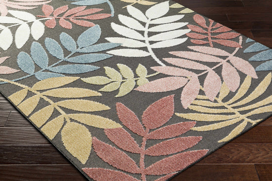 Nasha Charcoal Outdoor Area Rug - Clearance