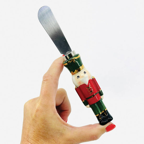 Red Jacket Ceramic Metal Nutcracker Spreader