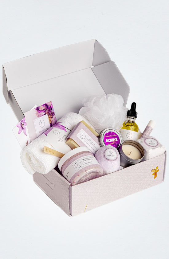 Lavender Bath Bomb & Shower Steamer Gift Box